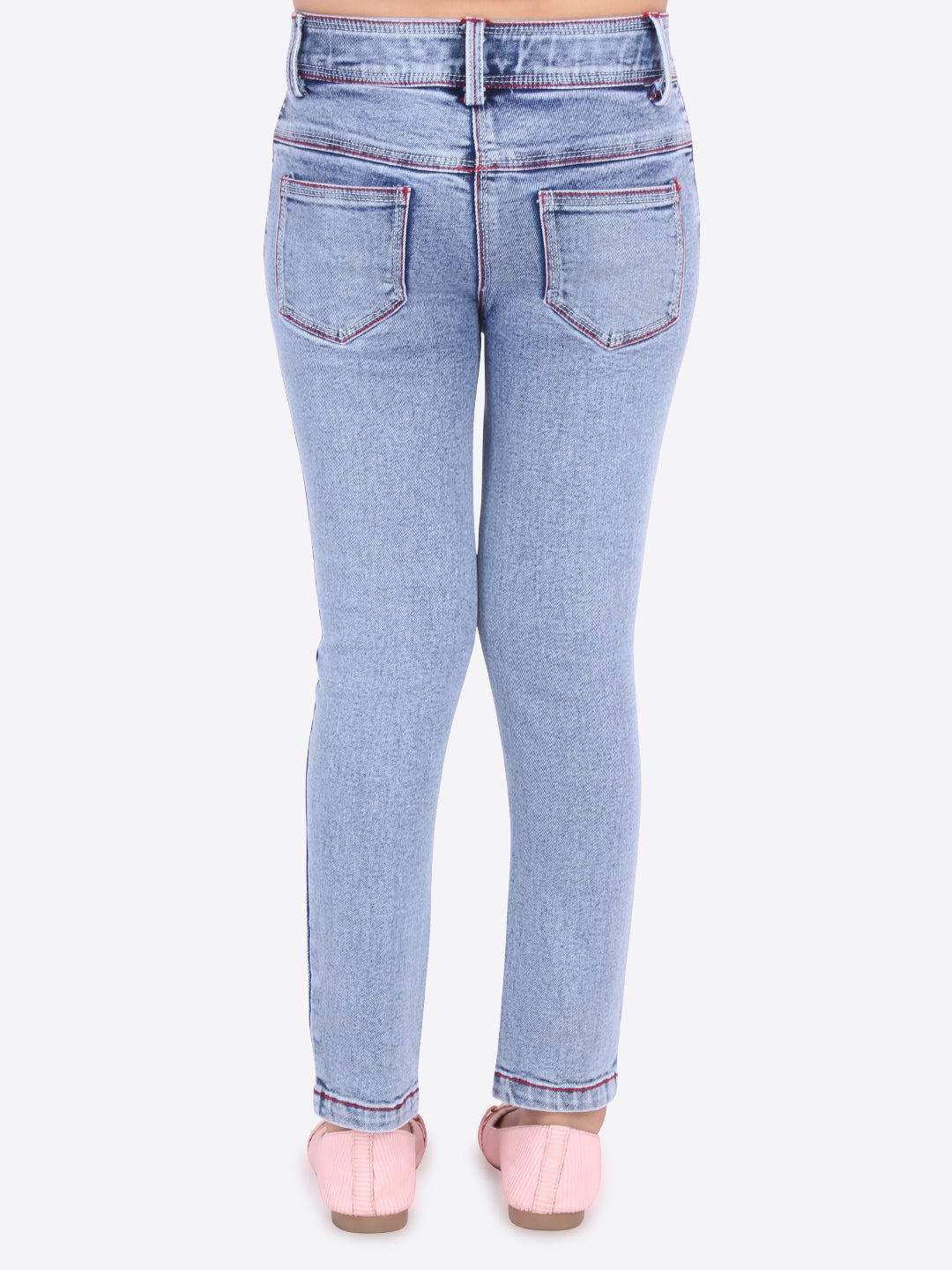 Girls Regular Mid Rise Blue Jeans