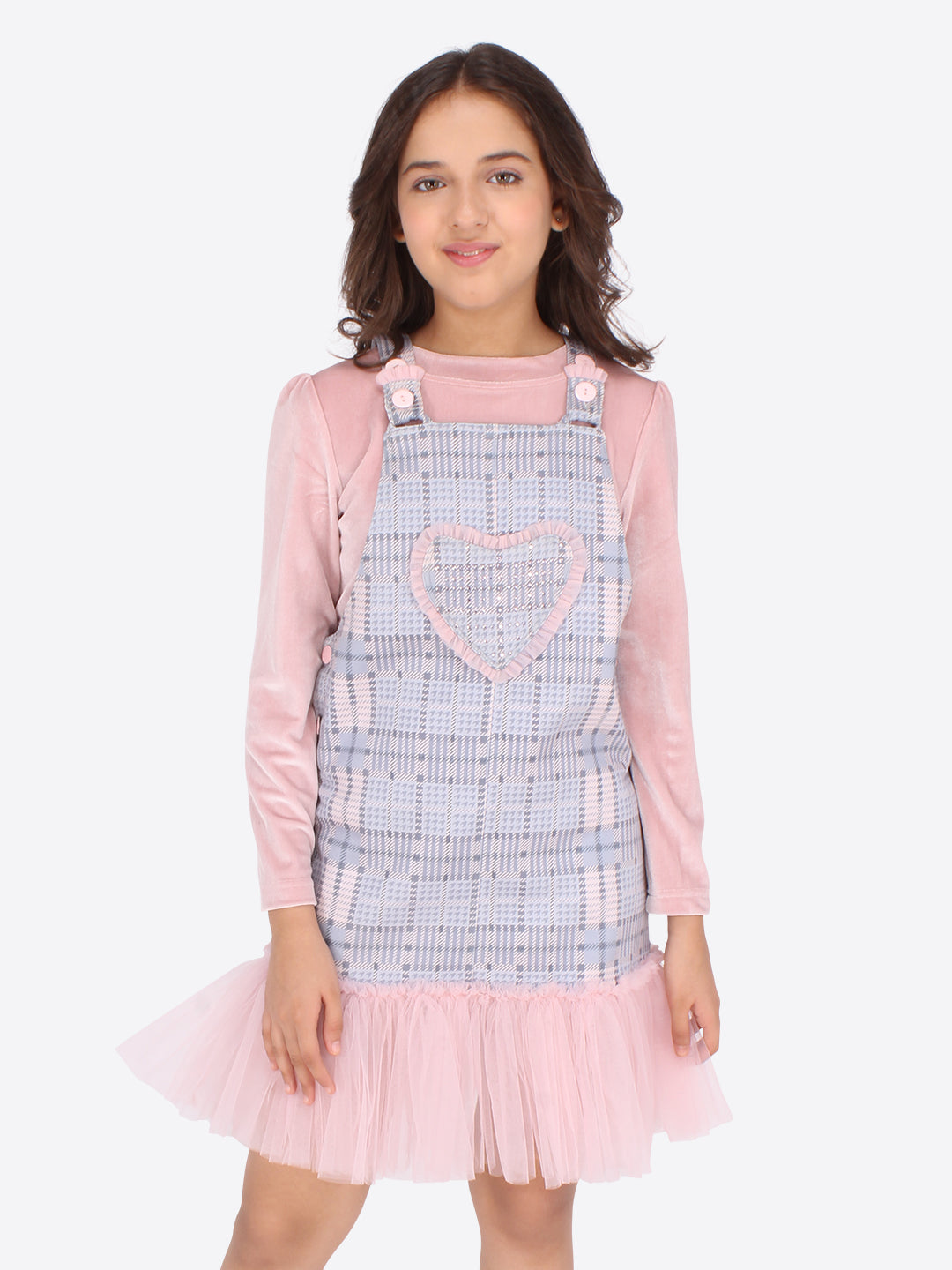 Baby Girls Midi/Knee Length Casual Dress  (Pink, Full Sleeve)